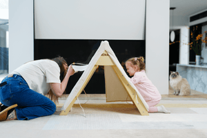 Large Pikler Foldable Climbing Triangle with Tent