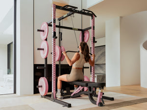 Gym Plus L2 Adjustable Weight Bench - Pink GP-ATTBENCH-2058-PINK