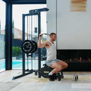 Lat Pulldown Low Row Machine with Aluminium Pulley Wheels - L4 Pro Series