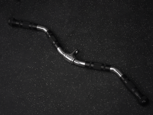 Gym Plus Revolving EZ Curl Bar Cable Attachment with Rubber Grips REV-CURL-BAR