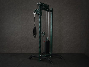 Gym Plus Ab Crunch Harness Cable Attachment CABLE-CRUNCH harness is attached to Evolve Cable Tower