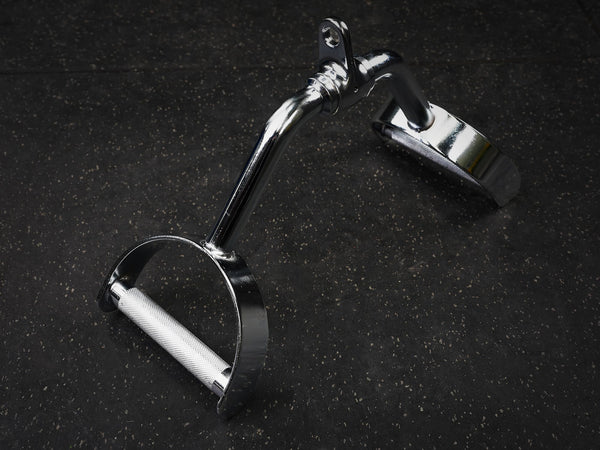 Gym Plus D-Handle Row Bar Attachment - 41cm CA-SR attachment on gym flooring