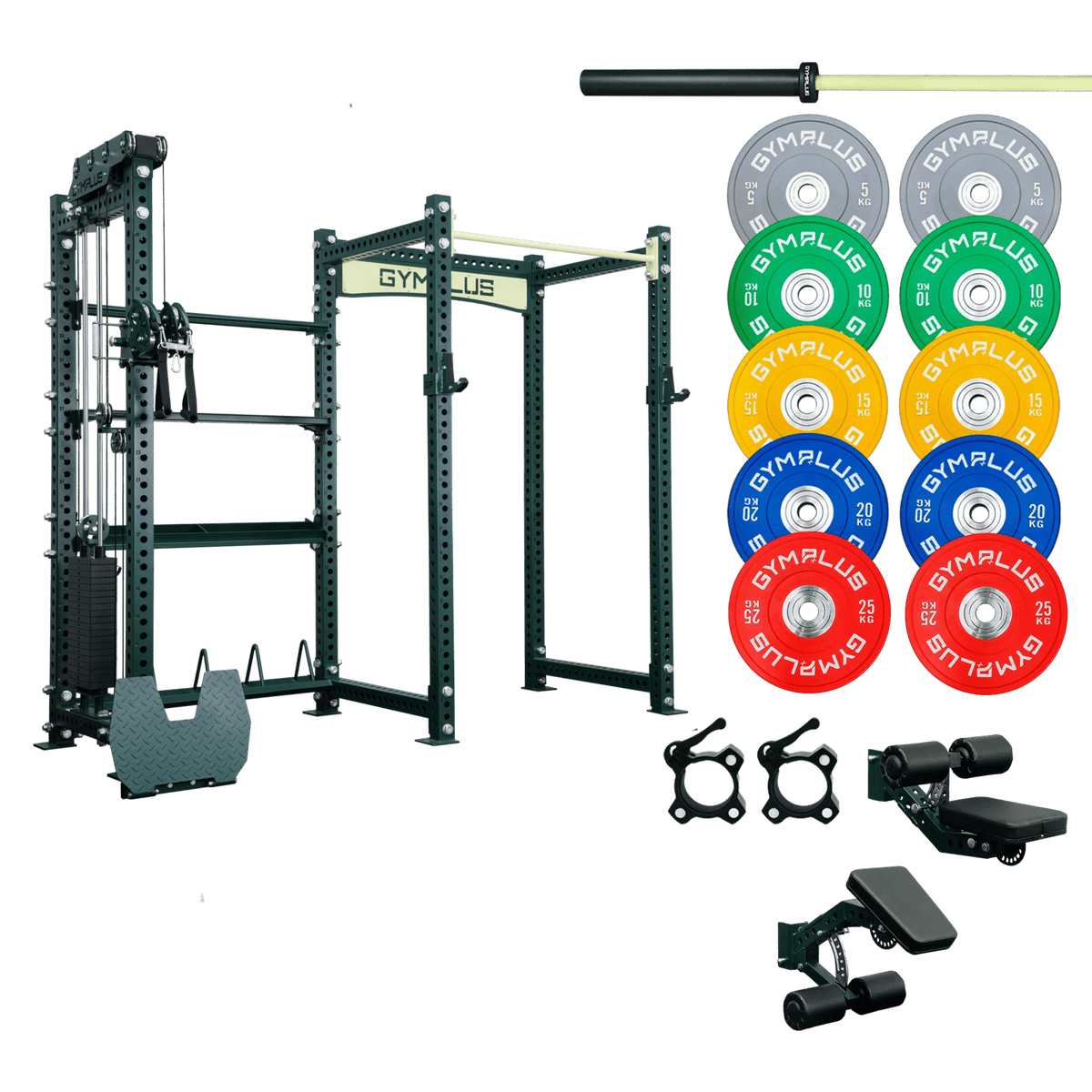 Gym Plus Evolve Extended Cable System with Storage Garage Gym Package EV-EXTCB-STOR-CL-FULL
