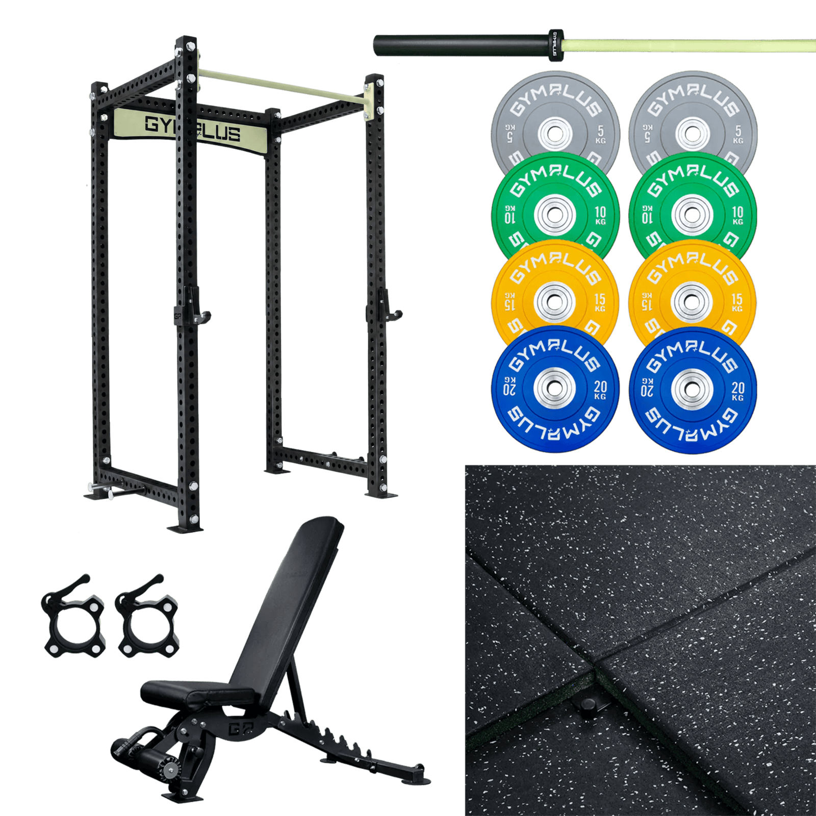 Gym Plus Evolve Garage Gym Package – Complete Setup FULL-EV-15-BLK