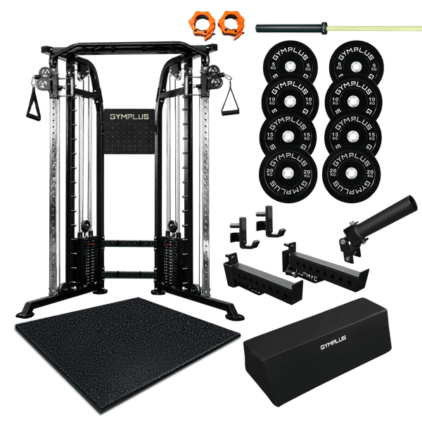 Gym Plus Oasis Garage Gym Package – Complete Setup FULL-OASIS-BLK