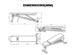 Fold Away Flat/Incline/Decline Bench
