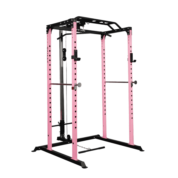 Gym Plus Essential Power Rack - Pink (ATTIVO Brand) ZY18-PINK-COMBO-VERSION1