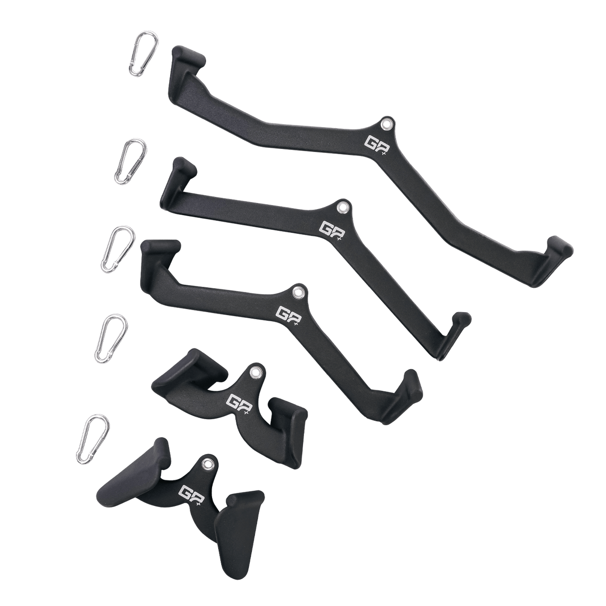 Gym Cable Machine Attachment Set - 5 Handles