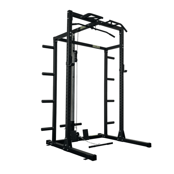 Gym Plus Half Power Rack with Storage and Cable System Option - HR2300 HR2300+STORAGE+LLP