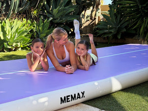 MEMAX Extra-Wide Inflatable Gym Mat - 2M Width