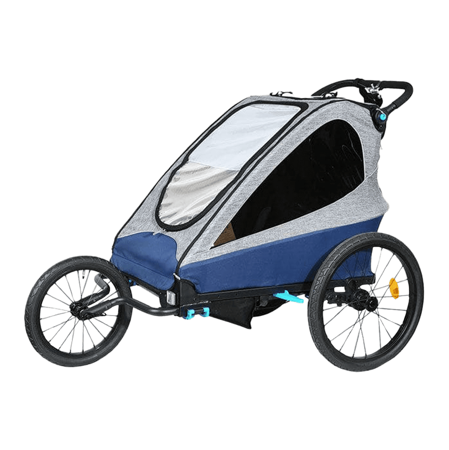 Deluxe Kids Bike Trailer 3 In 1 Foldable Jogger Stroller Transport Carrier V2.0