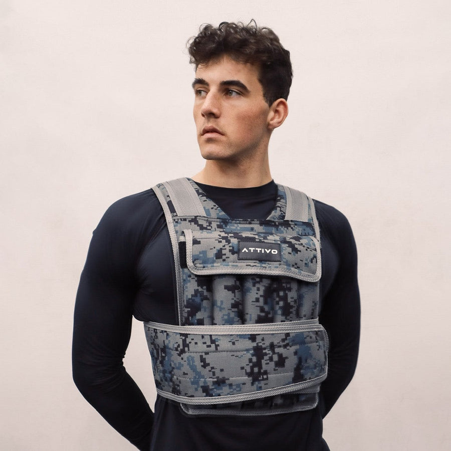ATTIVO Adjustable Elite Weighted Vest - 20kg