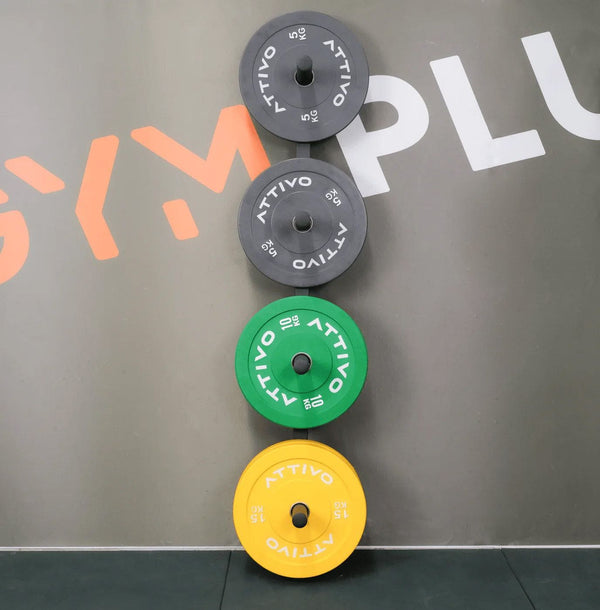 Gym Plus Weight Plate Storage Rack Wall Mounted Weight Plate Holder - 4 Pegs GP-WMWP-4P