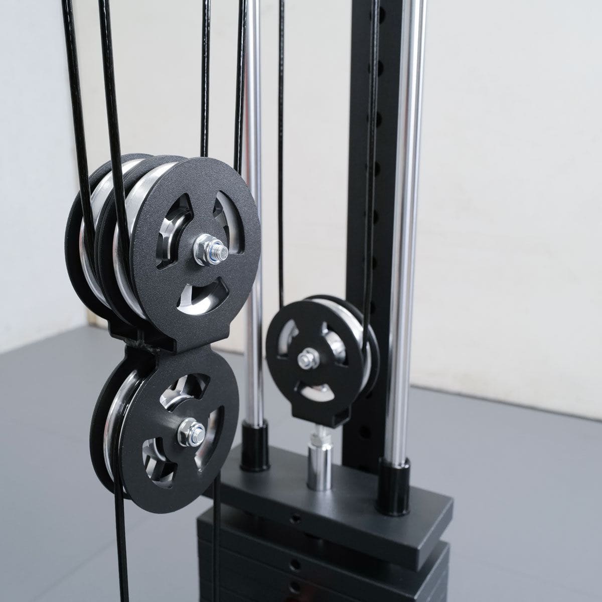 ATTIVO Wall Mount Cable Tower With Weight Stack - Aluminium Pulley Wheels