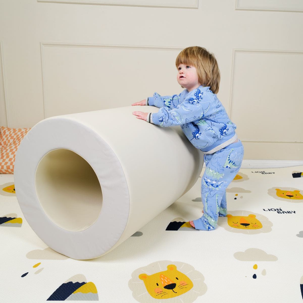 YOZZI Large Soft Play Foam Block Tumble n' Roll Barrels - 2 Piece
