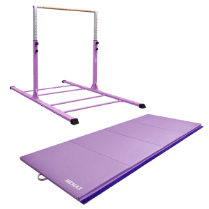 MEMAX Advanced Gymnastics Bar & Mat Set – Purple