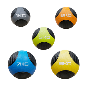 ATTIVO Rubber Medicine Ball Set of 5 Balls - 1kg 3kg 5kg 7kg 9kg