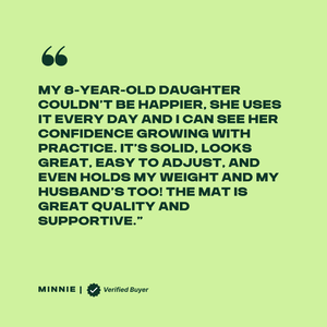 MEMAX Advanced Gymnastics Bar & Mat Set