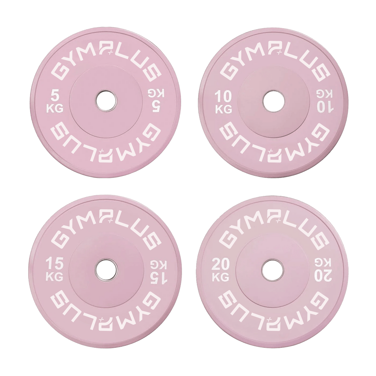 Pink Olympic Rubber Bumper Plates 5/10/15/20kg (Pairs)