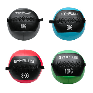Soft Wall Ball – Stitched PU Medicine Ball - Set of 4 Balls 4,6,8,10kg