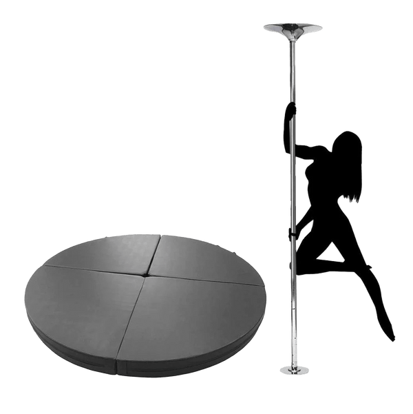 Gym Plus Portable Pole Dancing Set with 10cm Crash Mat Combo POLEDANCE-COMBO-10CM
