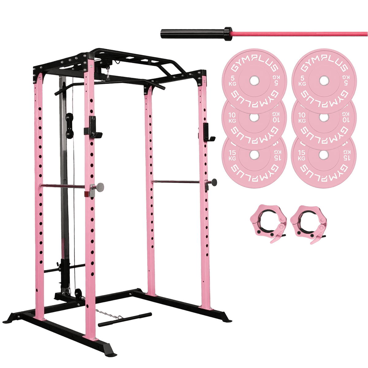Gym Plus Essential Garage Gym Package - Pink GARAGE-GYM-PINK