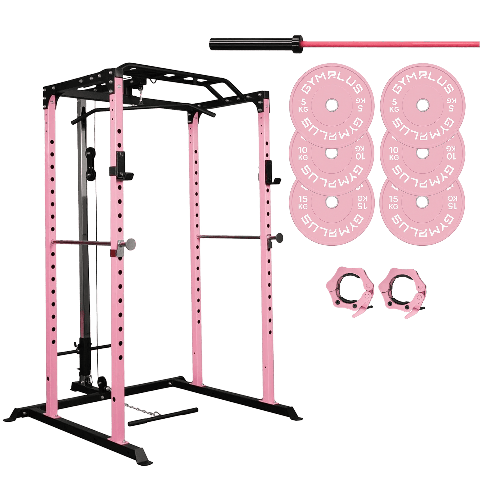 Gym Plus Essential Garage Gym Package - Pink GARAGE-GYM-PINK