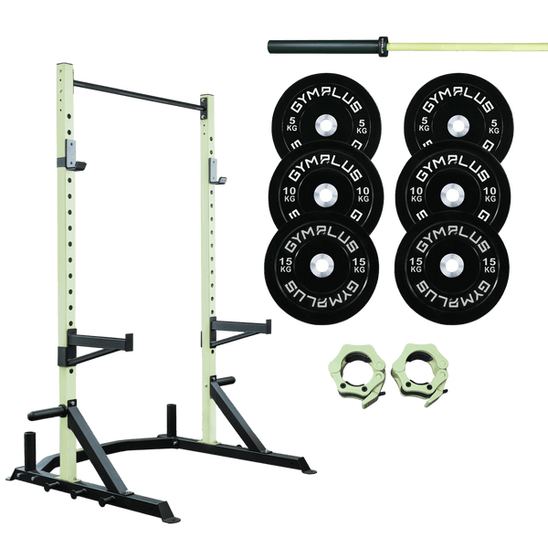 Gym Plus Half Power Rack Garage Gym Package HR2100-BUNDLE