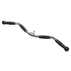 Gym Plus Revolving EZ Curl Bar Cable Attachment with Rubber Grips REV-CURL-BAR