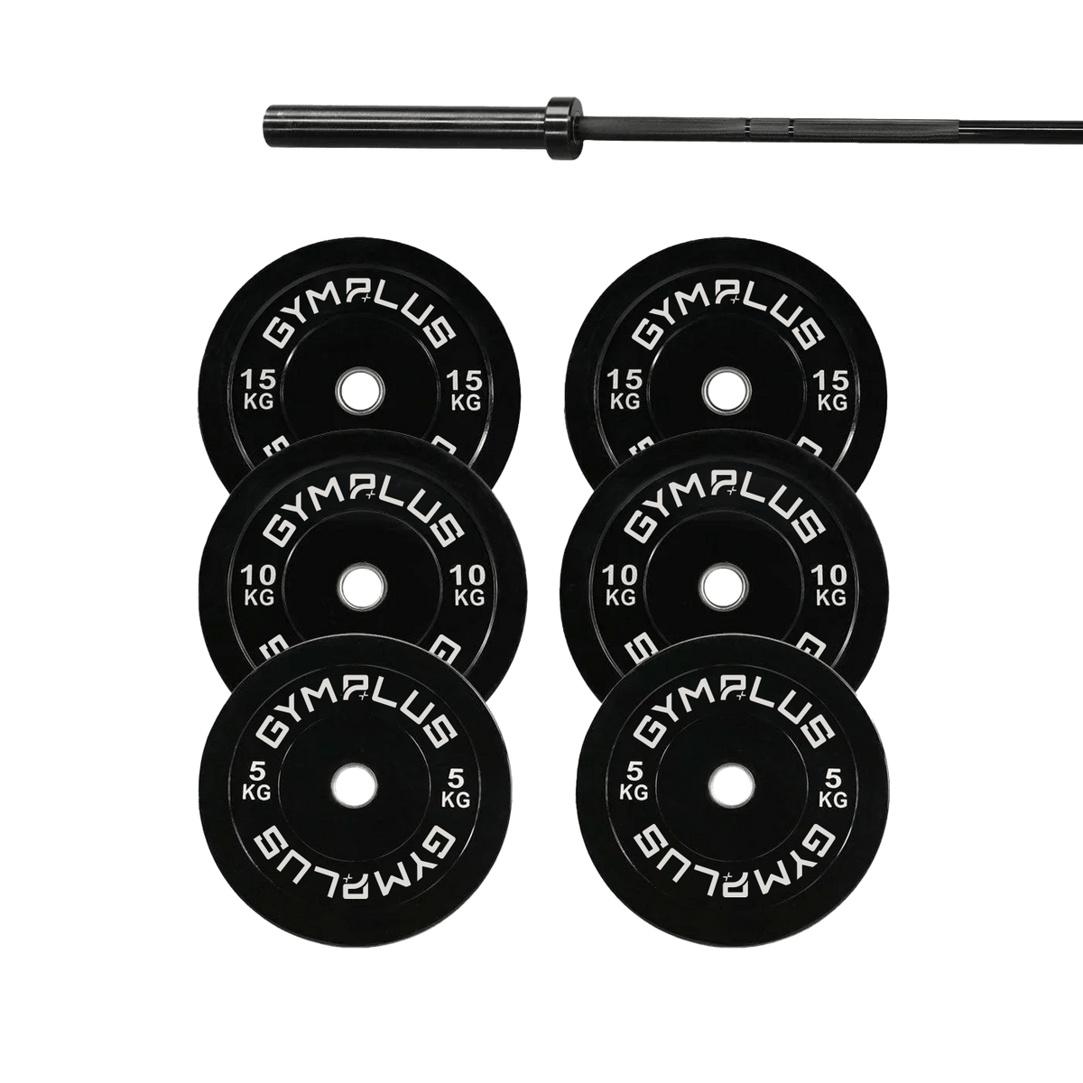 Remarkables Olympic Bar 15KG and Bumper Plates Set