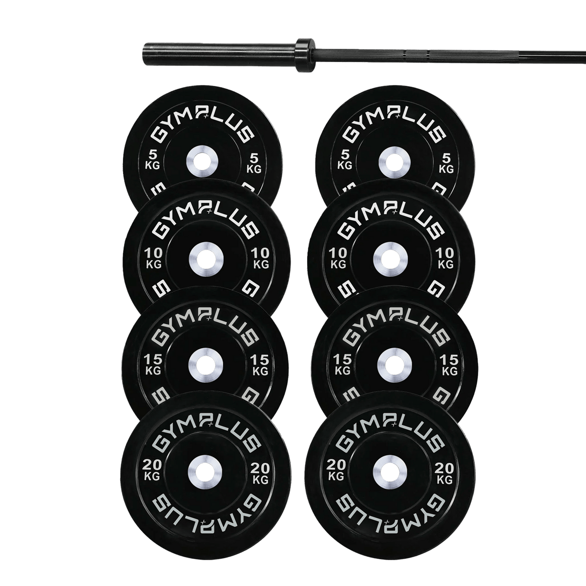 Remarkables Olympic Bar 15KG and Bumper Plates Set