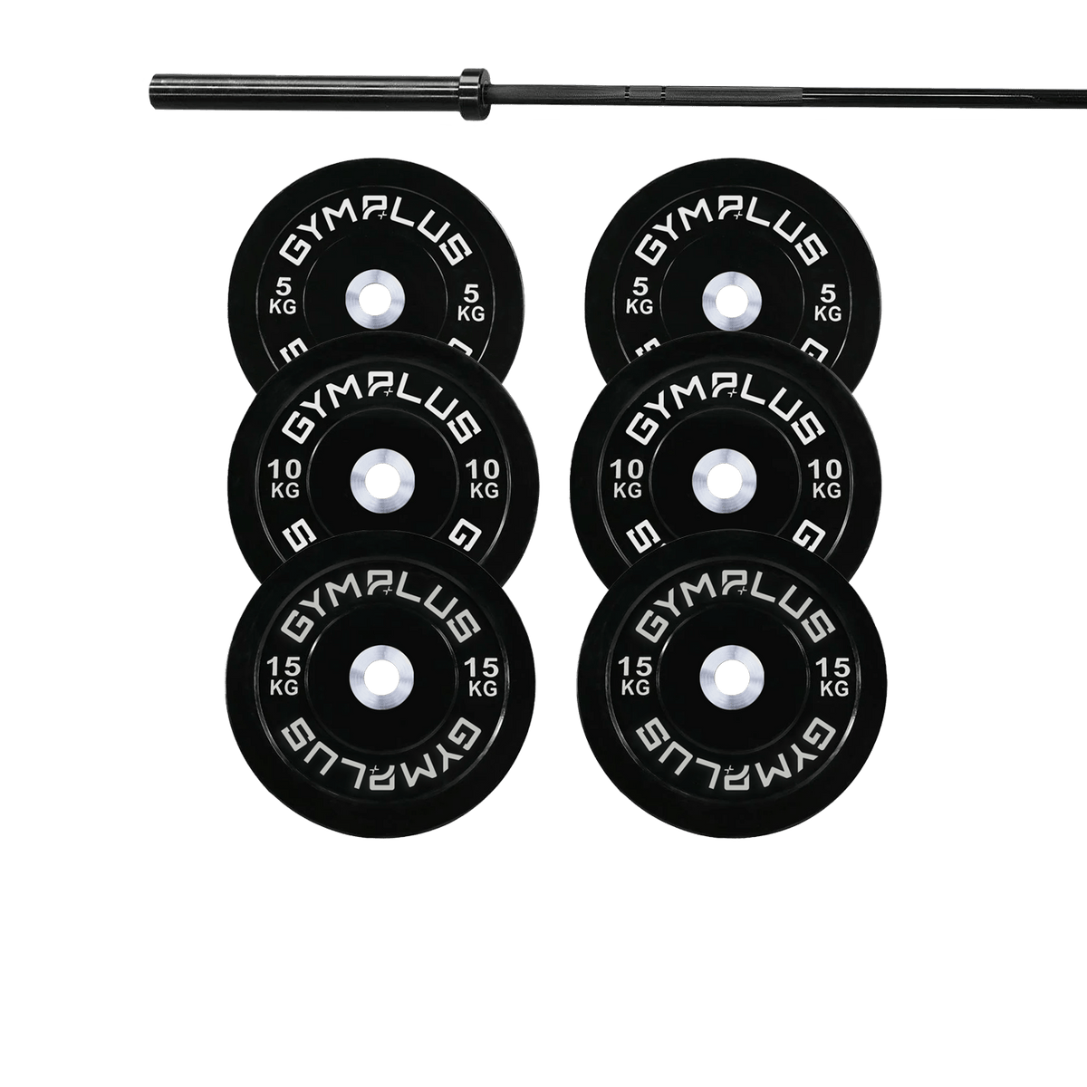 Remarkables Olympic Bar 20KG and Bumper Plates Set