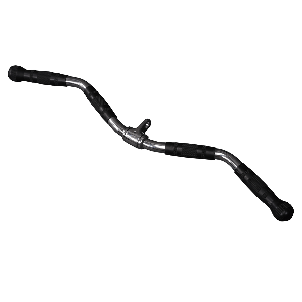 Gym Plus Revolving EZ Curl Bar Cable Attachment with Rubber Grips REV-CURL-BAR