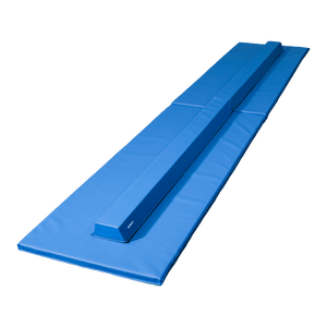 3 Piece Gymnastics Starter Combo - Foldable Balance Beam and 2 x Cartwheel Mats