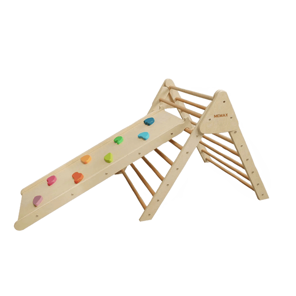 Gym Plus Pikler Foldable Climbing Triangle with Ramp TRIANGLE+BOARD
