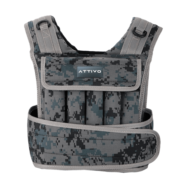 Gym Plus ATTIVO Adjustable Elite Weighted Vest - 20kg WEIGHT-VEST-20KG