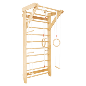 Wooden Swedish Ladder Wall Stall Bar Set