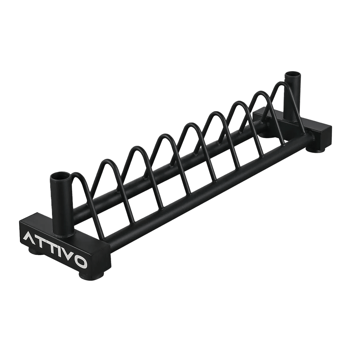 ATTIVO Weight Plate Rack and Barbell Stand