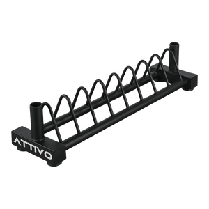 ATTIVO Weight Plate Rack and Barbell Stand