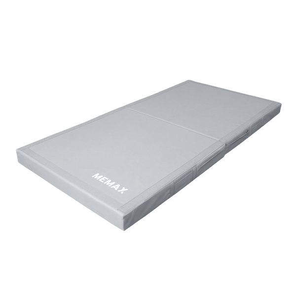 Gym Plus MEMAX Foldable Dual Density Gymnastics Tumbling and Landing Mat - 10cm Thick GYMMAT200x100x10-GREY