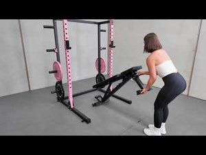 Half Power Rack Garage Gym Package - Pink