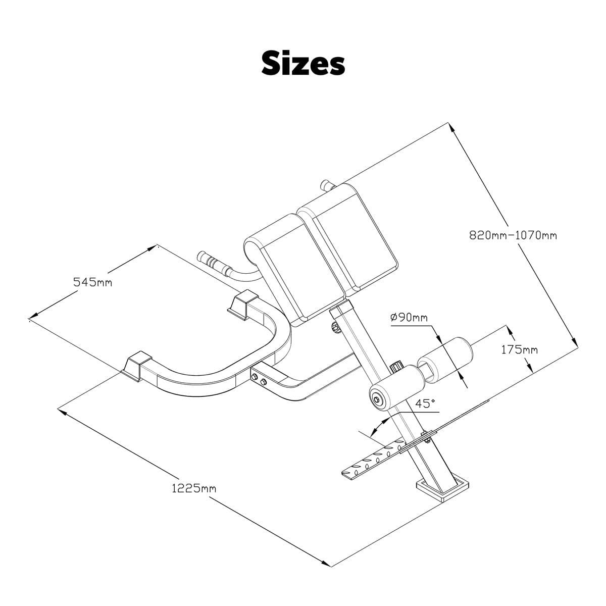 Adjustable Hyper Extension Bench
