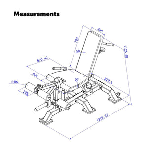 ATTIVO L4 Pro Series Plate Loaded Leg Extension & Prone Leg Curl