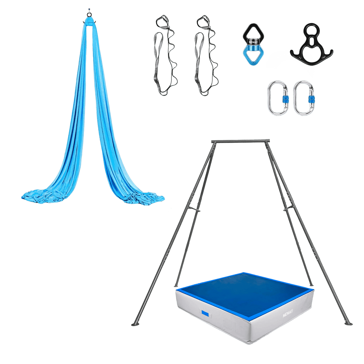 Gym Plus MEMAX Aerial Complete Fly Kit - Value Bundle FLY-KIT-AS8-BLUE