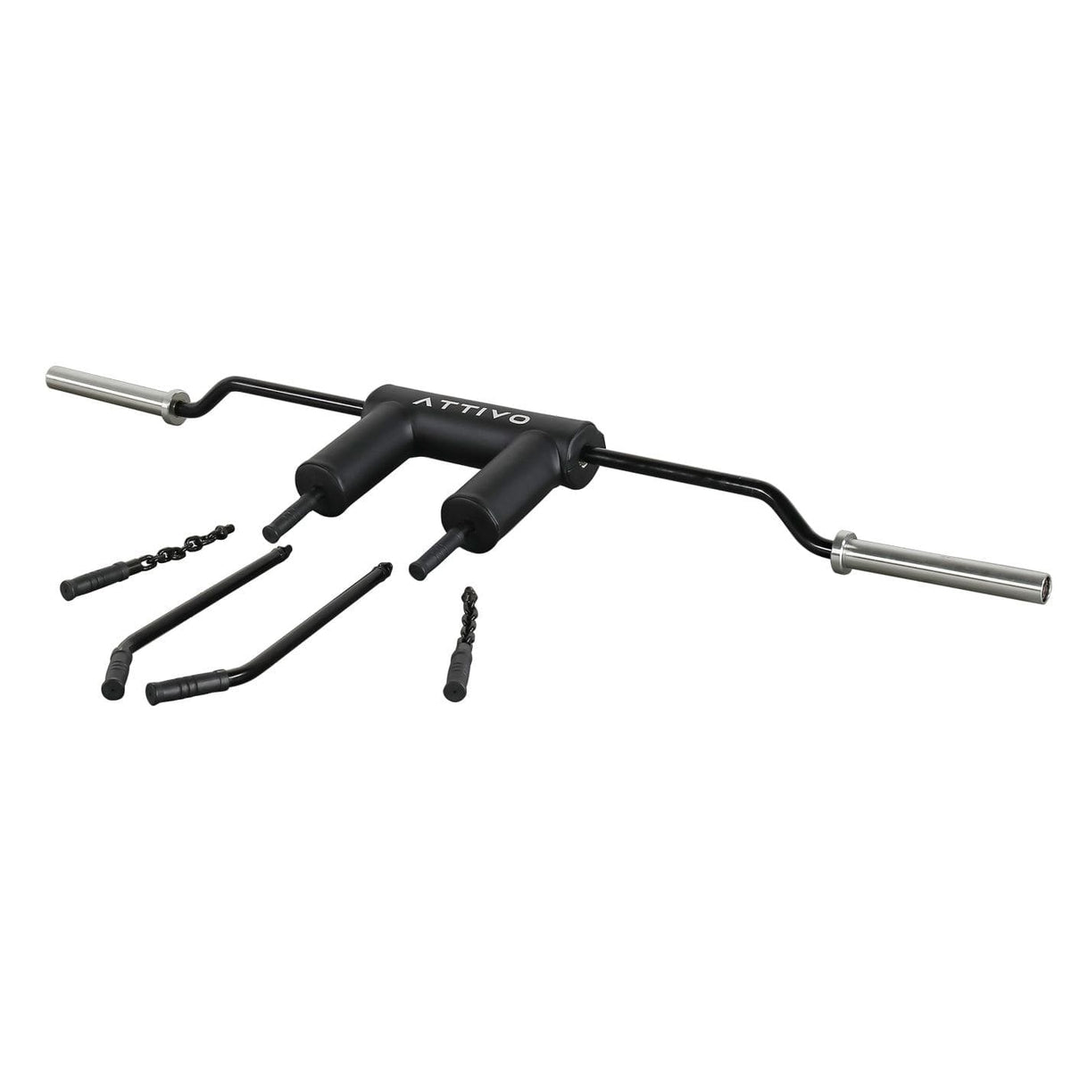 Safety Squat Bar with 3 Specialty Handles