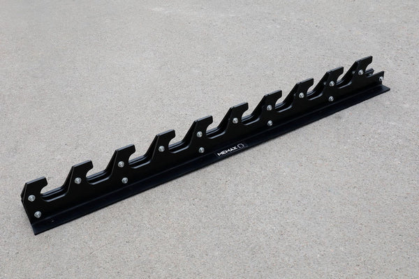 Gym Plus 10-Bar Wall-Mount Gun Rack for Barbells WMBARHOLDER10