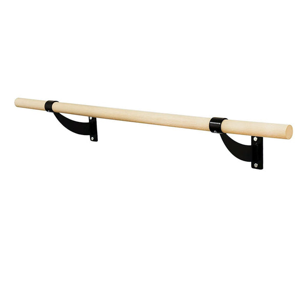Gym Plus MEMAX Wall Mounted Ballet Barre – 150cm Beech Wood Dance Bar WALLBARRE15