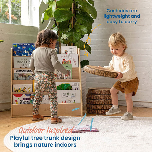 Gym Plus Tree Floor Cushions, Flexible Seating, Stepping Stones - 6 Pack TREE-CUSHION-6PC