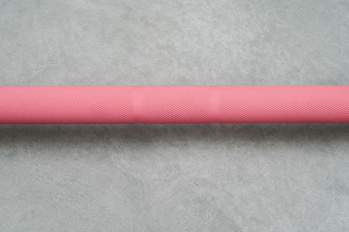 Cerakote Pink Olympic Barbell & Bumper Plate Set – 60kg/100kg