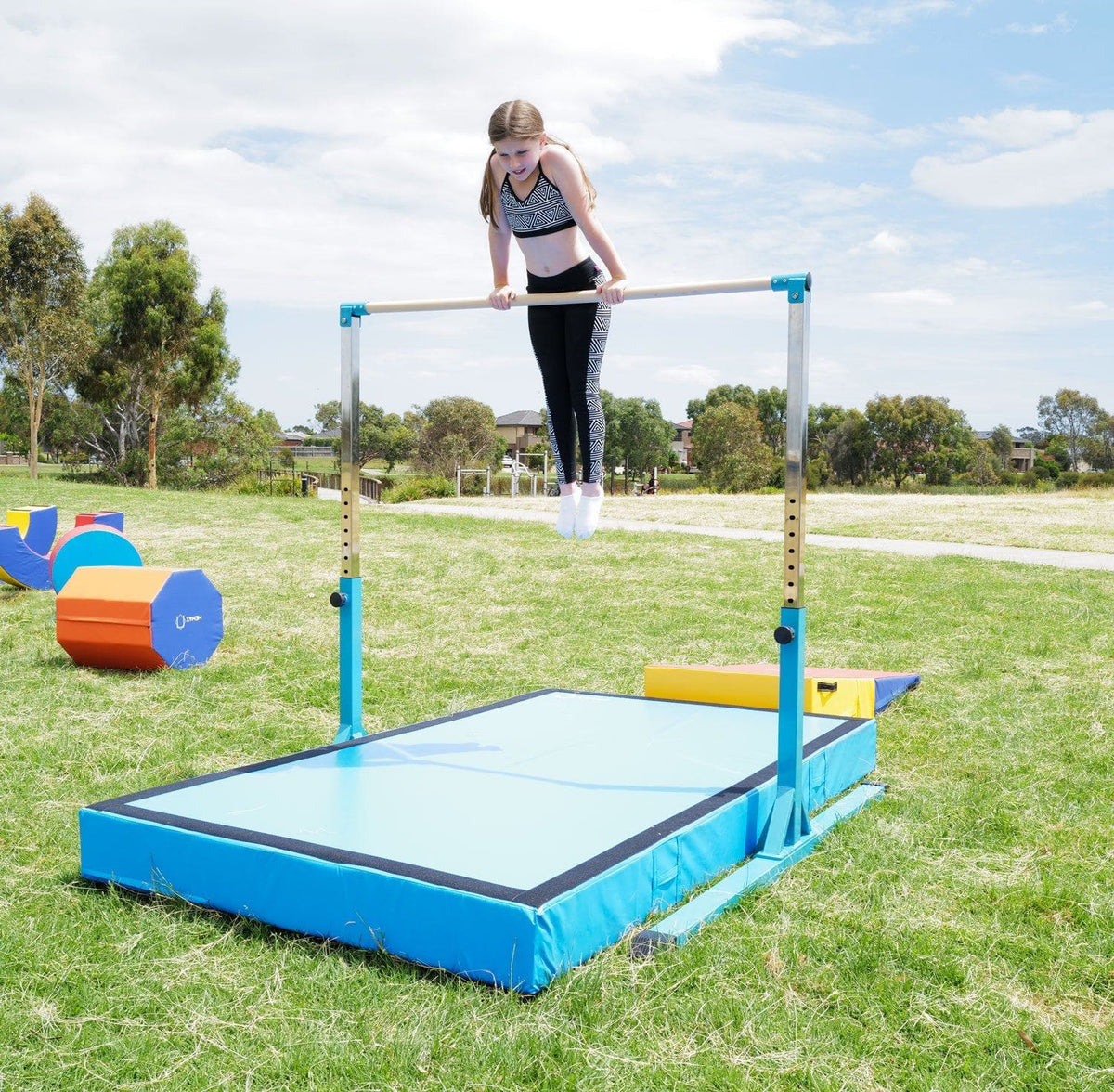 Premium 20cm Thick Non-Folding Tumbling Mat Gymnastic Practice Mat 260x150x20cm